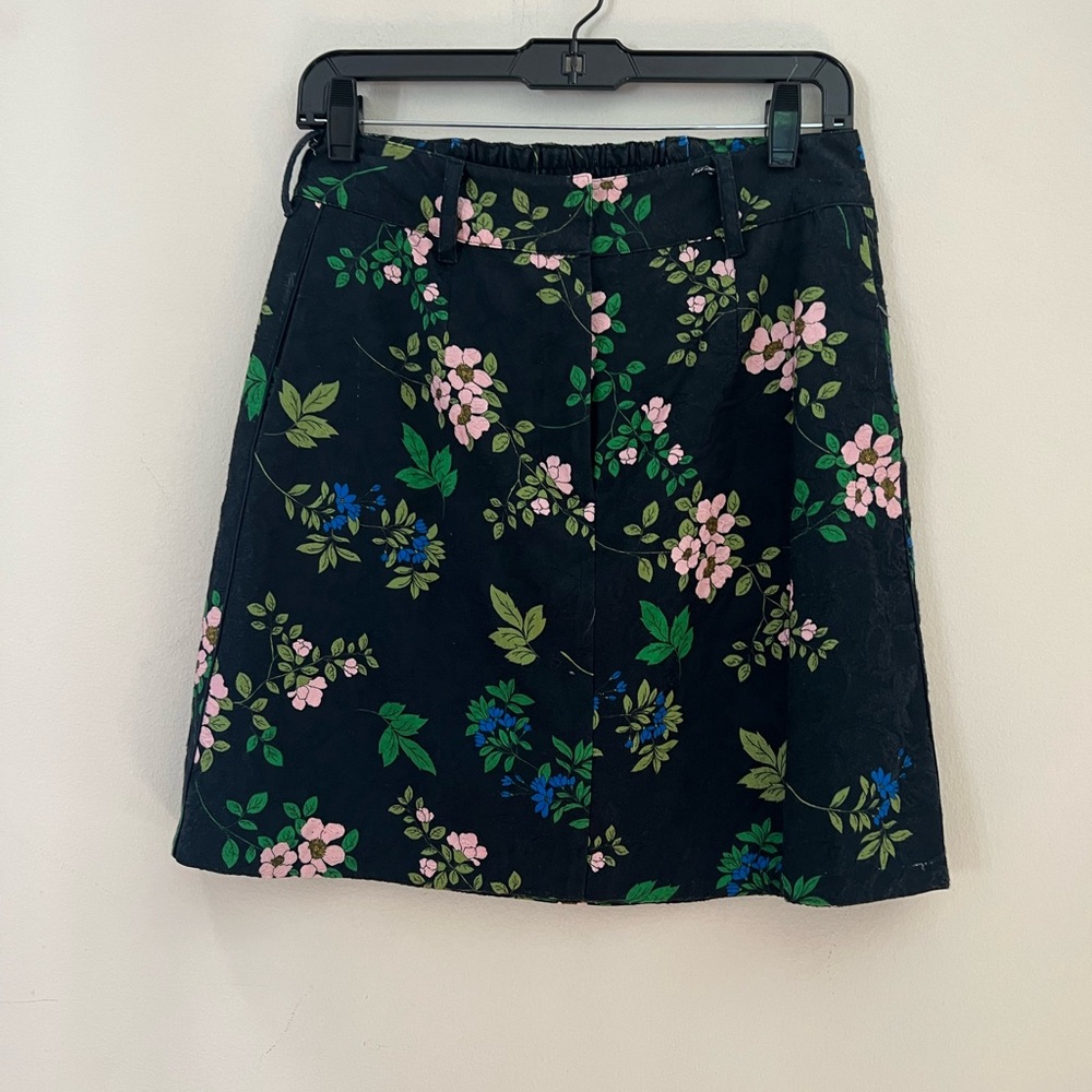 Vintage JOHNNY WAS Cotton & Silk Floral Skirt